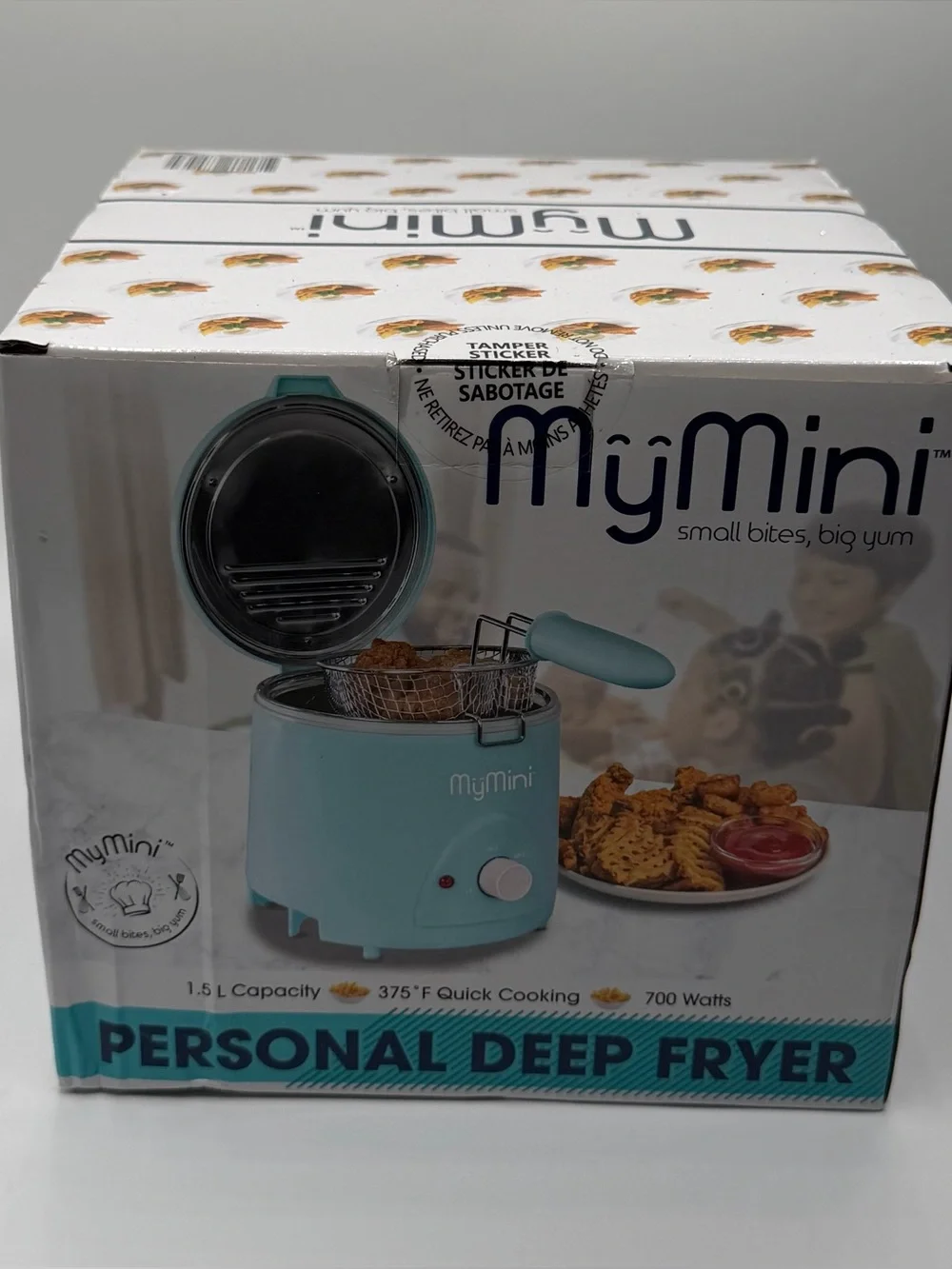 MyMini 1.5L Personal Deep Fryer 700W Compact Countertop Kitchen Appliance NIB